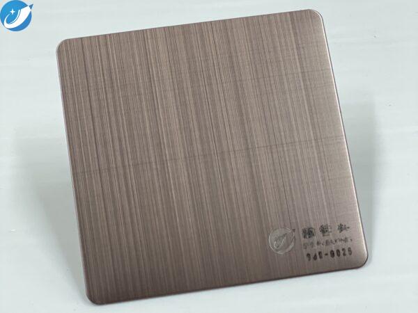 SJX-8025 十字纹深褐色_副本 Unleash Creativity with PVD Color Stainless Steel Sheet Applications - Image 1