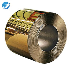 Mirror gold stainless steel coil