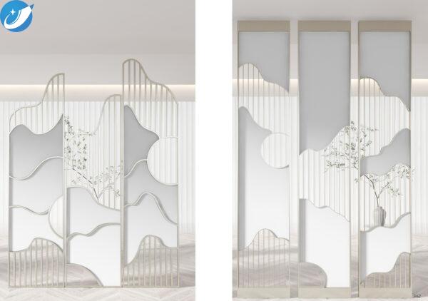 屏风 (13) Maximize Space and Functionality with Stainless Steel Partition Screens - Image 1