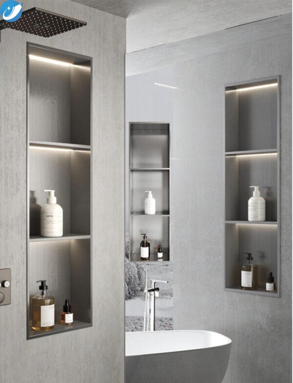 Transform Your Bathroom with Stylish Stainless Steel Wall Niches - Image 2