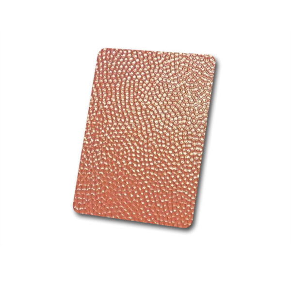 Hammered Pattern Antique Copper Stainless Steel Sheet - Image 3