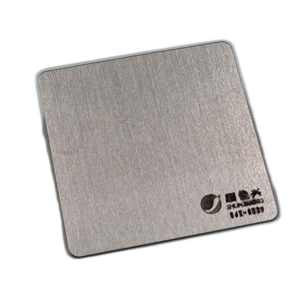 SJX-8039 发纹深褐色_副本_1 201 Stainless Steel Sheet #4 Brushed Finish - Image 1