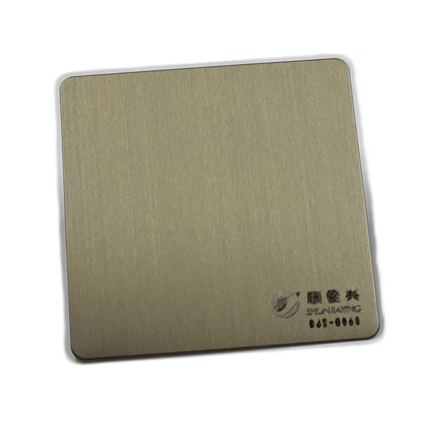SJX-8065 发纹香槟哑色_副本_1 Brushed Decorative Hairline Stainless Steel Sheet - Image 1