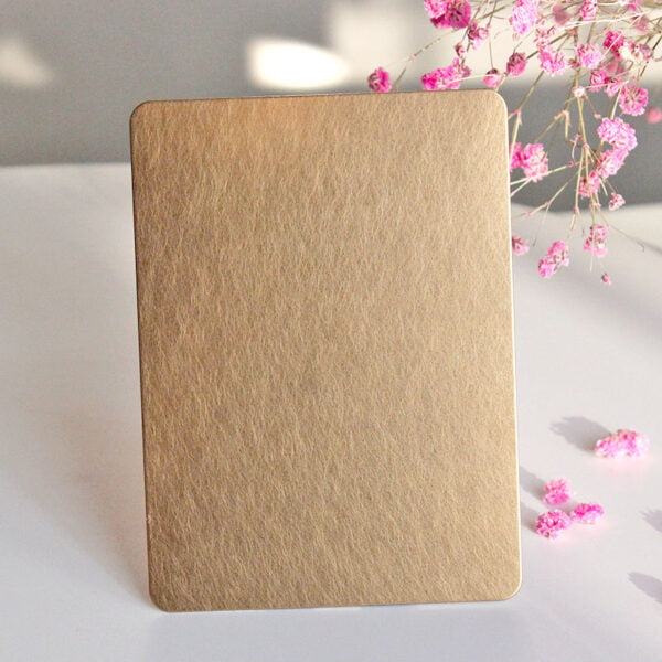乱纹拉丝-黄玫瑰-1 304 Color Vibration Stainless Steel Sheet - Image 1