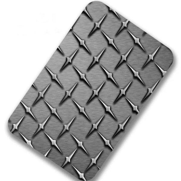 Customized Stamped Stainless Steel Checkered Sheet Size For Subway Station Floor - Image 2