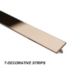 T Profile Stainless Steel Tile Trim Corners For Decoration Wall Panels