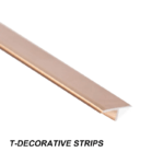 T Profile Stainless Steel Tile Trim Corners For Decoration Wall Panels - Image 2
